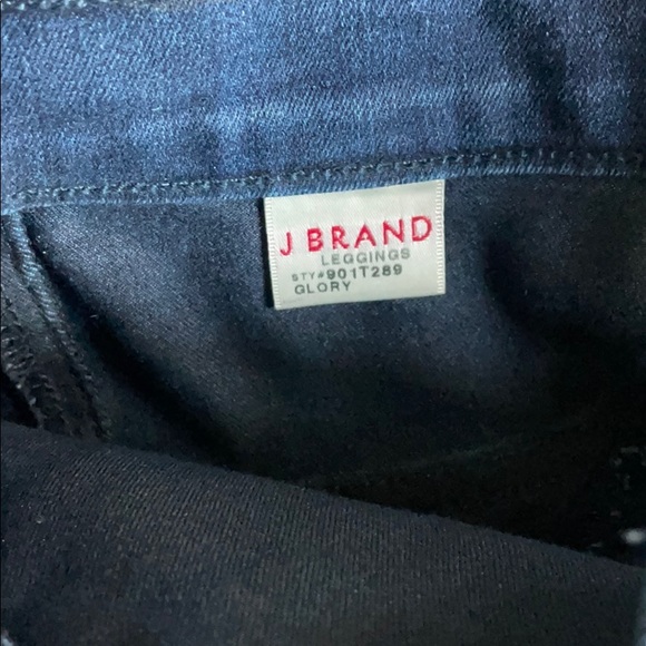 J Brand Navy Blue metal Coated Skinny Jeans - Picture 8 of 9